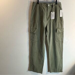 VELVET HEART DENIM Sz M Bradley Cargo Pants 100% Cotton In Olive Green NEW